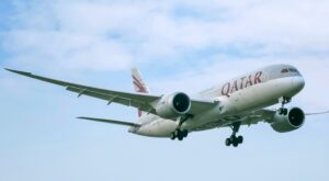 Airplane flying from Bangladesh to Dubai