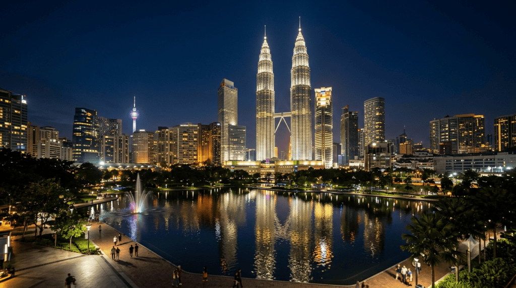 Cheapest Flights Dhaka to Malaysia 2026 – Kuala Lumpur Skyline Petronas Towers